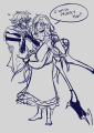 Cora carrying Senti