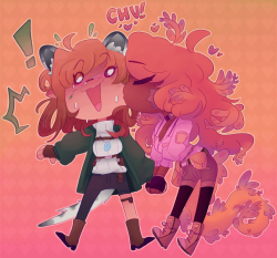 Freyja Lest and Lyna Solai. Wifvfes. Chu. Smoochey. #Wives.