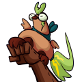 Combat Fire Cluckertoo named Reese Lightning owned by Revertier Oulieus. Art & Design by Eggulette