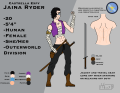 A full reference sheet for Jaina Ryder